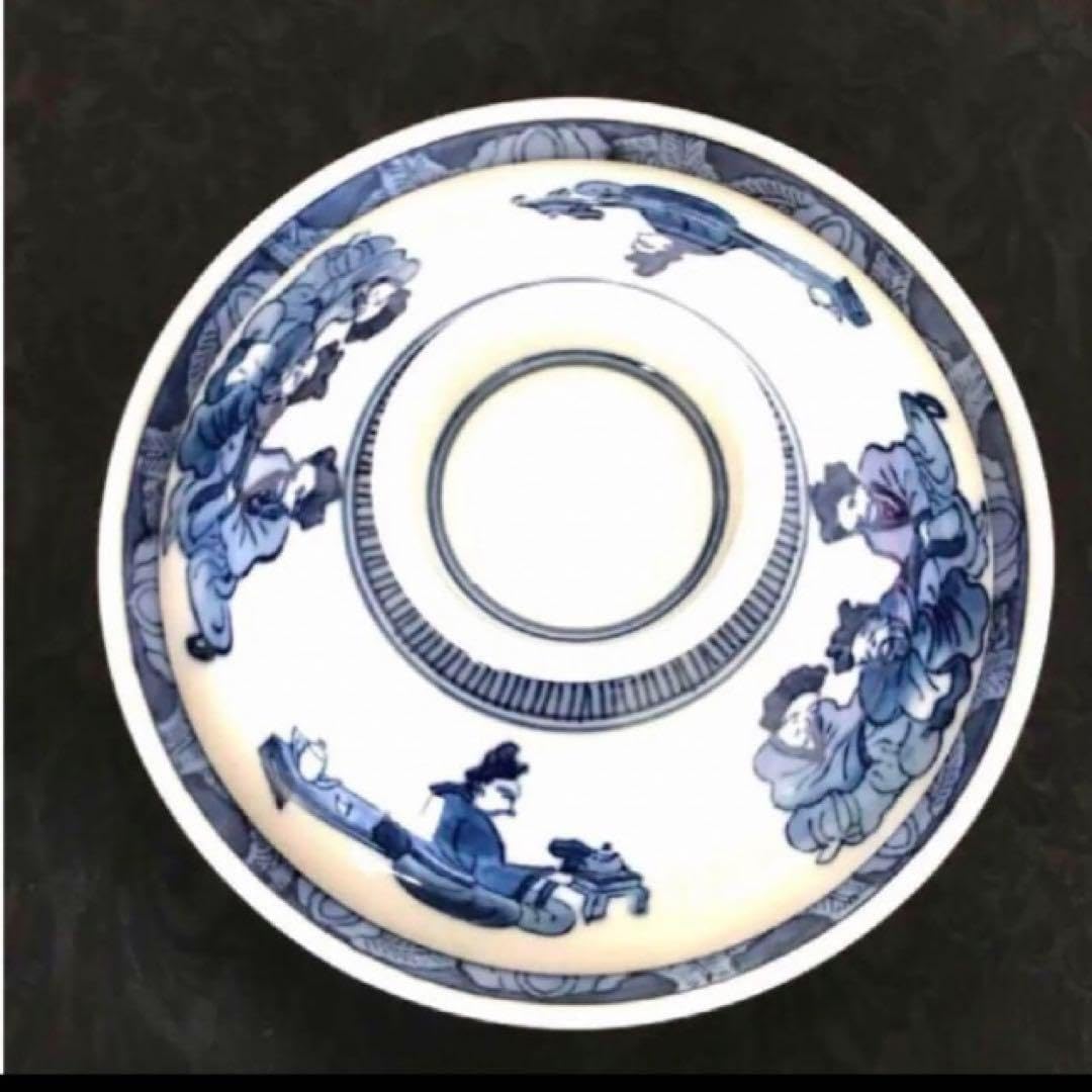 深川製磁 百年庵 貝合せ 茶碗 小どん 丼 椀 金彩 桜 2個セット 箱付